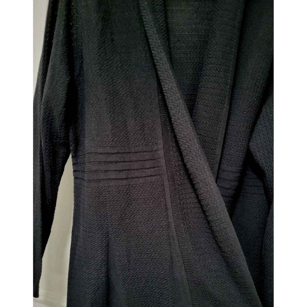 Habitat Black Lightweight Mid Length Open Cardigan Sweater 2X - Picture 3 of 9